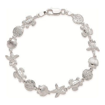 Sterling Silver Sea Life Bracelet – view 4