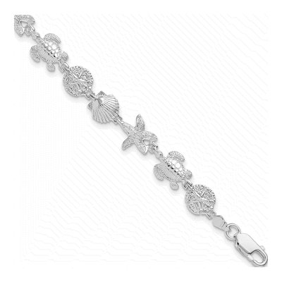 Sterling Silver Sea Life Bracelet