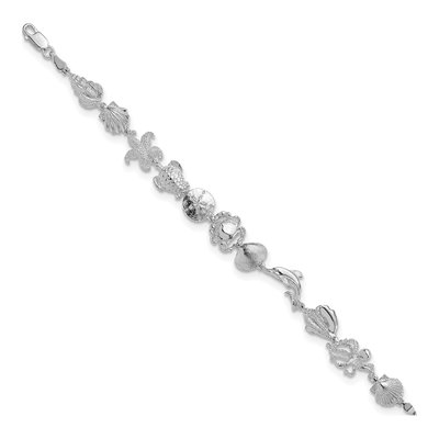 Sterling Silver Shell Sealife Bracelet – view 2