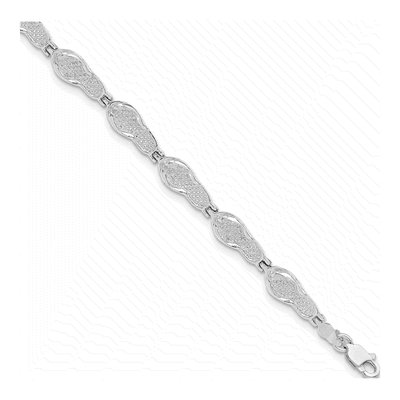 Sterling Silver Flip-Flop Bracelet