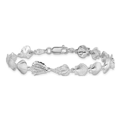 Sterling Silver Multi-Shell Bracelet – view 4