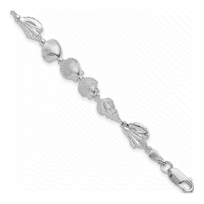 Sterling Silver Multi-Shell Bracelet