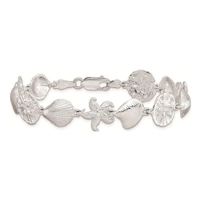 Sterling Silver Starfish Shell Bracelet – view 4