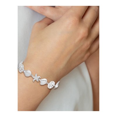 Sterling Silver Starfish Shell Bracelet – view 5