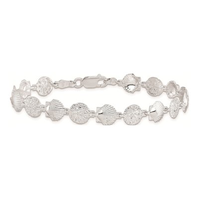 Sterling Silver Sand Dollar Shell Bracelet – view 3