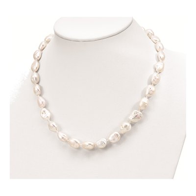 Sterling Silver Freshwater Cultured Pearl Necklace – view 5