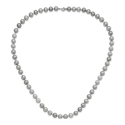 Sterling Silver Grey Pearl Necklace, Bracelet & Earring Set – view 3