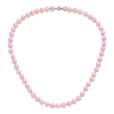 Pink Freshwater Pearl Necklace, Bracelet & Earring Set – view 3