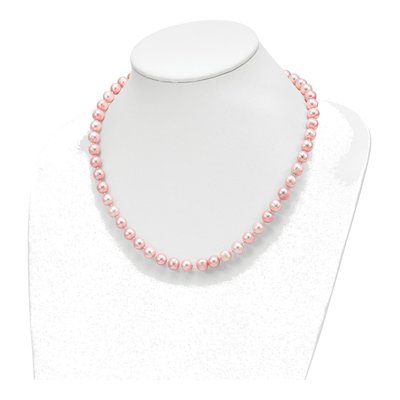 Pink Freshwater Pearl Necklace, Bracelet & Earring Set – view 6