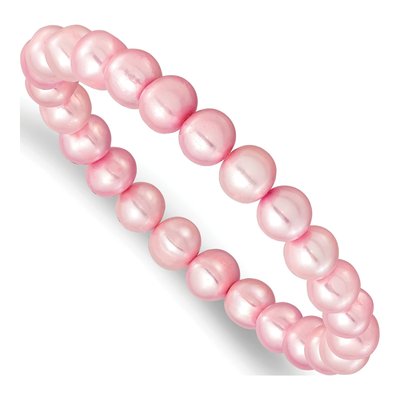 Pink Freshwater Pearl Necklace, Bracelet & Earring Set – view 8