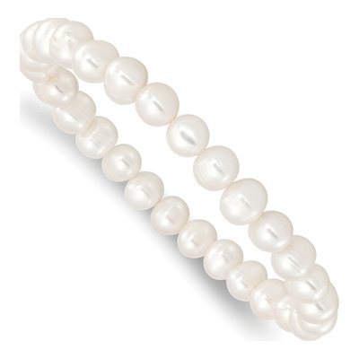 5-Piece Freshwater Pearl Stretch Bracelet Set – view 8