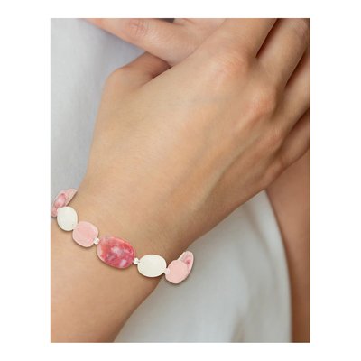 Sterling Silver Agate & Crystal Bracelet – view 6