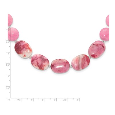 Sterling Silver Agate & Crystal Multi-Stone Necklace – view 5