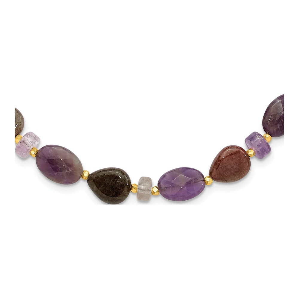 Gold-Plated Sterling Silver Amethyst Necklace