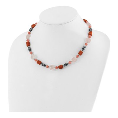 Sterling Silver Hematite Multi Necklace – view 2