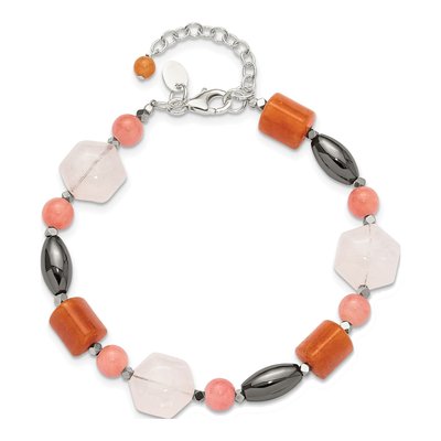 Sterling Silver Hematite Multi Bracelet – view 4