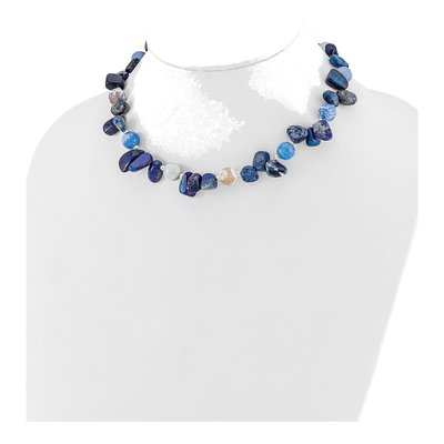 Sterling Silver Agate Shell Necklace – view 2