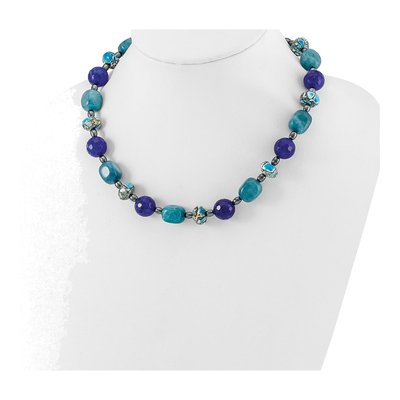 Sterling Silver Crystal Natural Necklace – view 2
