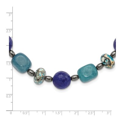 Sterling Silver Crystal Natural Necklace – view 4