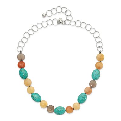 Sterling Silver Grey Freshwater Cultured Pearl Natural Necklace – view 3