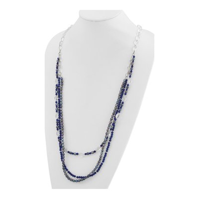 Sterling Silver Grey Freshwater Cultured Pearl Adjustable or Necklace – view 3