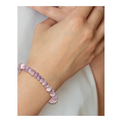 Charoite 7mm Beaded Stretch Bracelet for Women – view 4