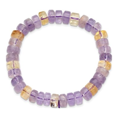 Ametrin 8mm Beaded Stretch Bracelet for Women – view 2
