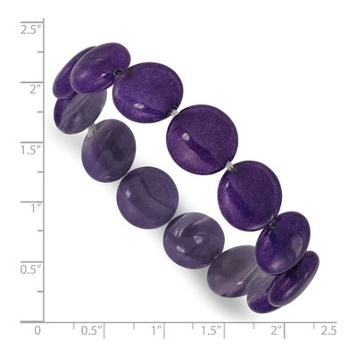Purple Quartz Beaded Stretch Bracelet for Women – view 3