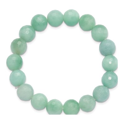 Amazonite 10mm Beaded Stretch Bracelet – view 2