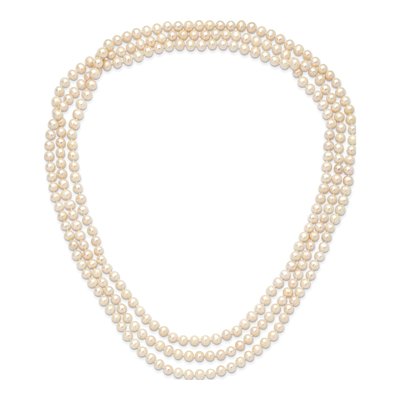 76in Freshwater Pearl Slip-On Necklace, 7-8mm – view 3