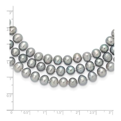 76" Grey Freshwater Pearl Slip-On Necklace – view 4