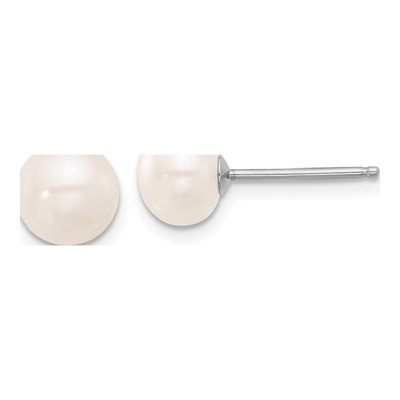 Sterling Silver Freshwater Pearl Necklace & Earring Set – view 2
