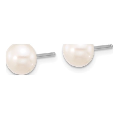 Sterling Silver Freshwater Pearl Necklace & Earring Set – view 3