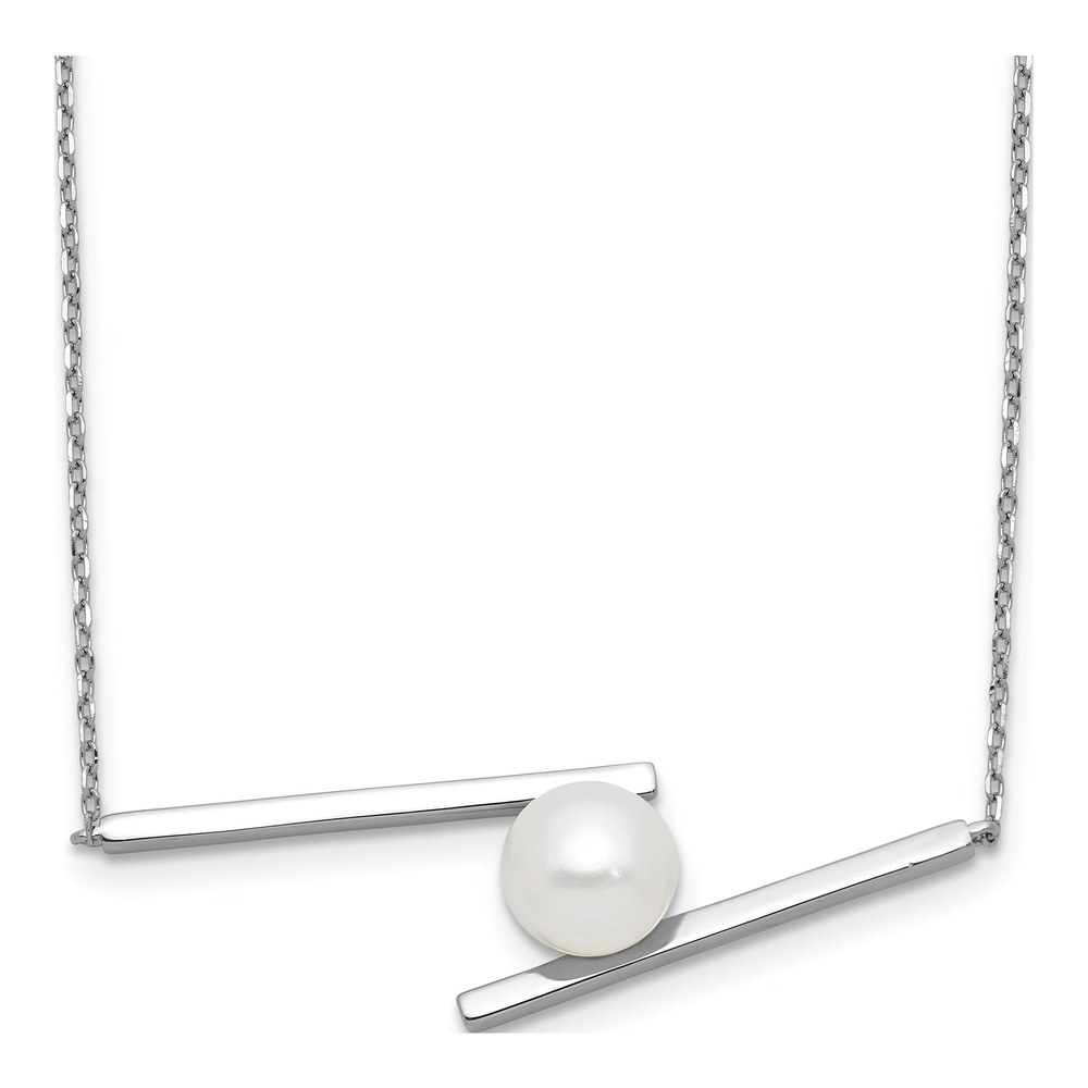 Sterling Silver Freshwater Pearl Necklace 16in