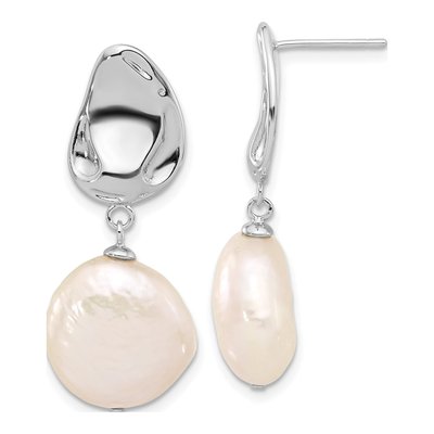 Sterling Silver Freshwater Pearl Necklace & Earring Set – view 2