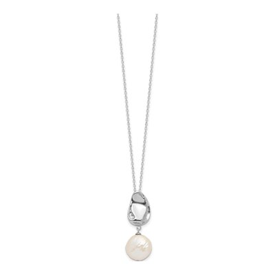 Sterling Silver Freshwater Pearl Necklace & Earring Set – view 4