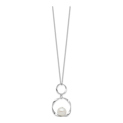 Sterling Silver Freshwater Pearl Necklace & Earring Set – view 5