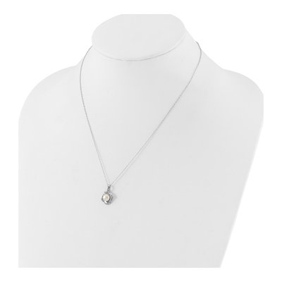Sterling Silver Freshwater Pearl Necklace & Earring Set – view 4