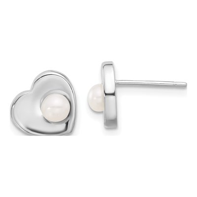 Sterling Silver Freshwater Pearl Necklace & Earring Set – view 2