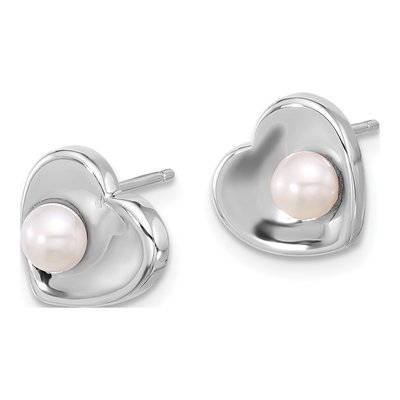 Sterling Silver Freshwater Pearl Necklace & Earring Set – view 3