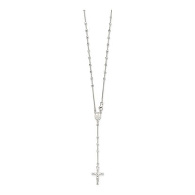 Sterling Silver Rosary Necklace – view 2