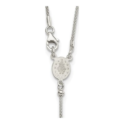 Sterling Silver Rosary Necklace – view 4