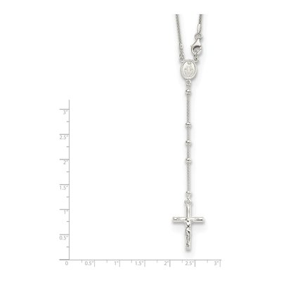 Sterling Silver Rosary Necklace – view 5