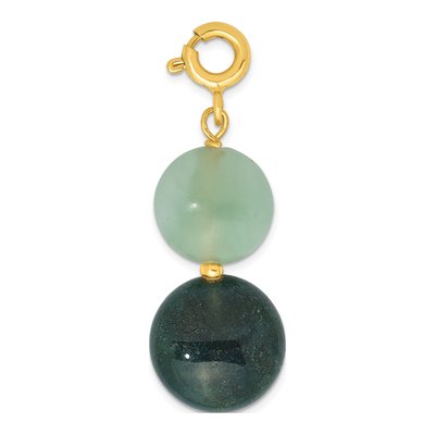 Gold-Plated Sterling Silver Amazonite Necklace – view 6