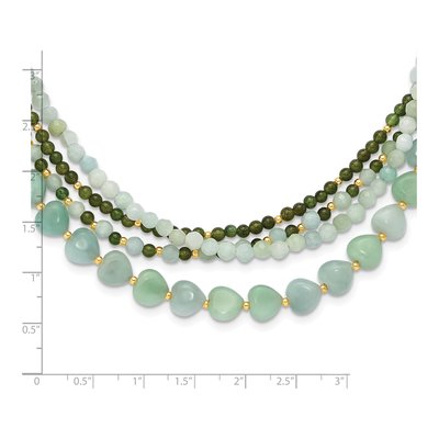 Gold-Plated Sterling Silver Amazonite Necklace – view 7
