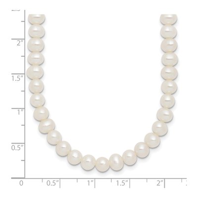 Sterling Silver Freshwater Cultured Pearl Choker Necklace – view 5