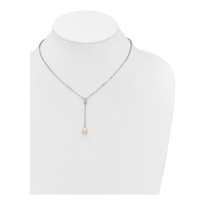 Sterling Silver Freshwater Pearl Necklace & Earring Set – view 4