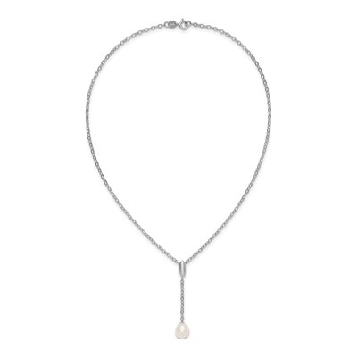 Sterling Silver Freshwater Pearl Necklace & Earring Set – view 5