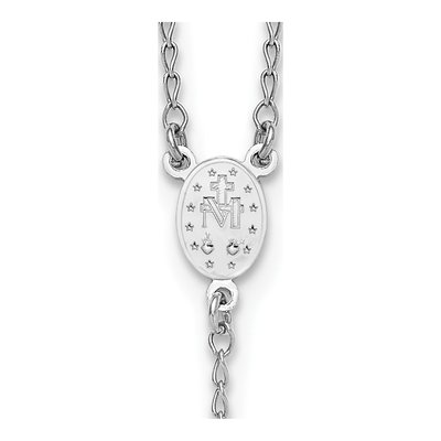 Sterling Silver Rosary Necklace – view 6