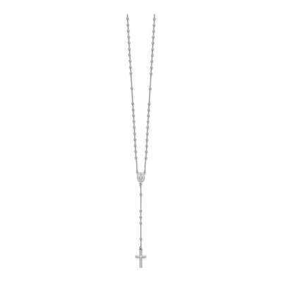 Sterling Silver Rosary Necklace – view 3